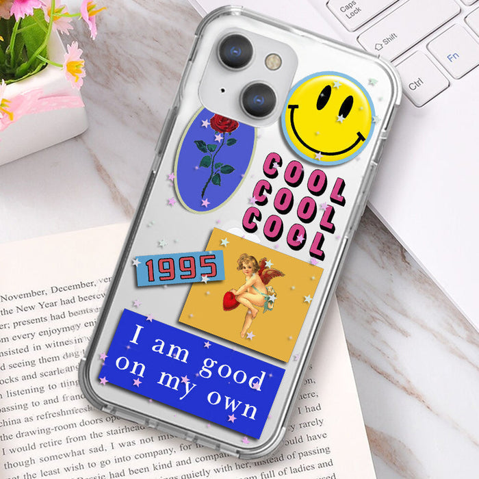 Cool Cool Cool iPhone 12 Pro Max Clear Shockproof Case iPhone 12 Pro Max June Trading