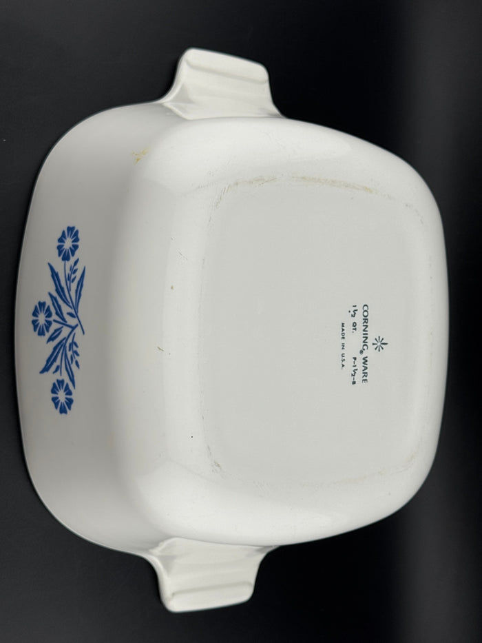 Cornflower Blue by Corning -  1.5 Quart Square Casserole No Lid