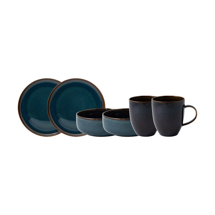 Crafted Denim Breakfast Set of 6 Pieces