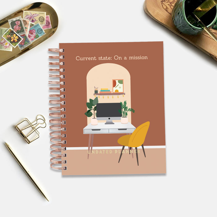 Current State: On A Mission — Undated Planner + Ultimate Sticker Book