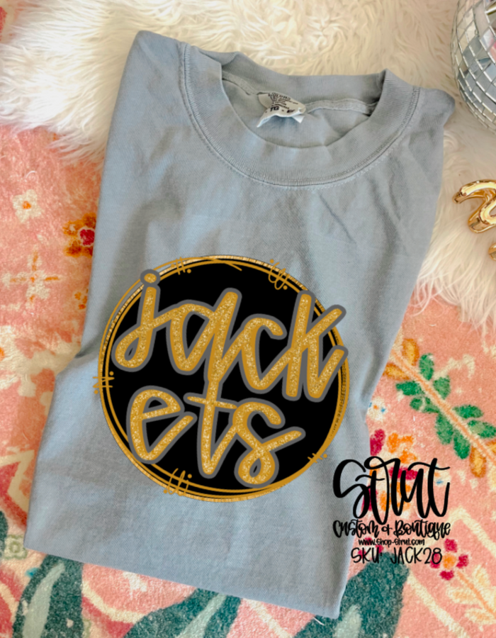 Cursive Circle Jackets T-Shirt or Long Sleeve