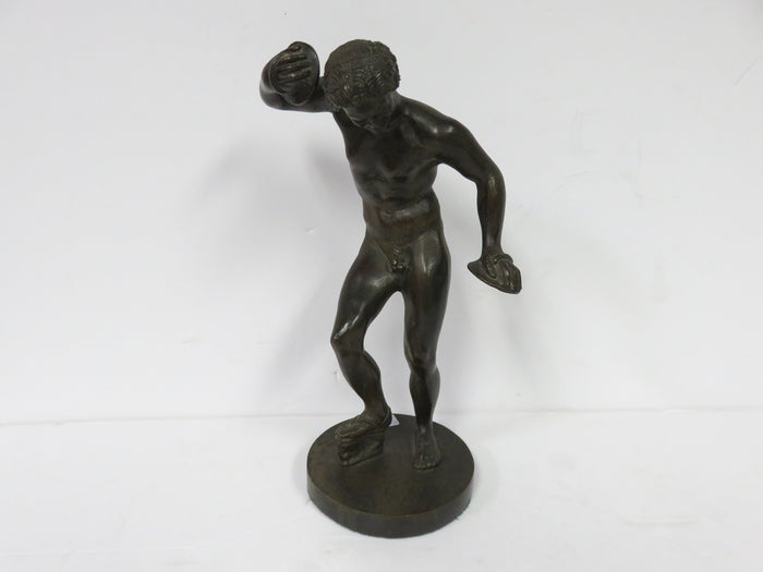 Dancing Faun with Cymbals Statue