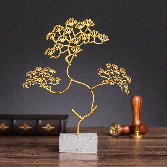 Decorative Pine Leaf Sculpture Artifacts June Trading