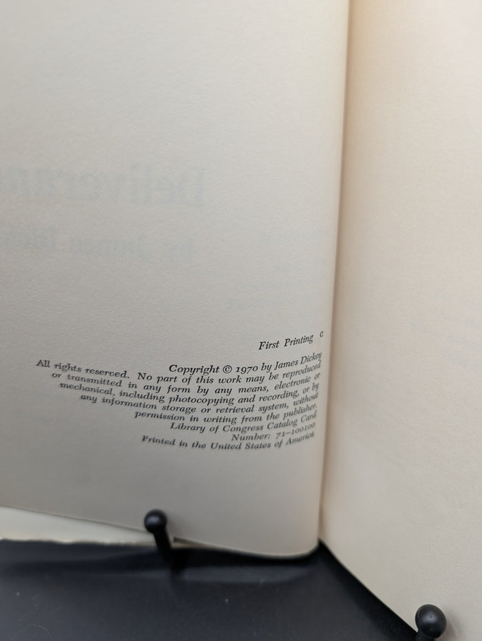 Deliverance, by James Dickey - 1st Edition
