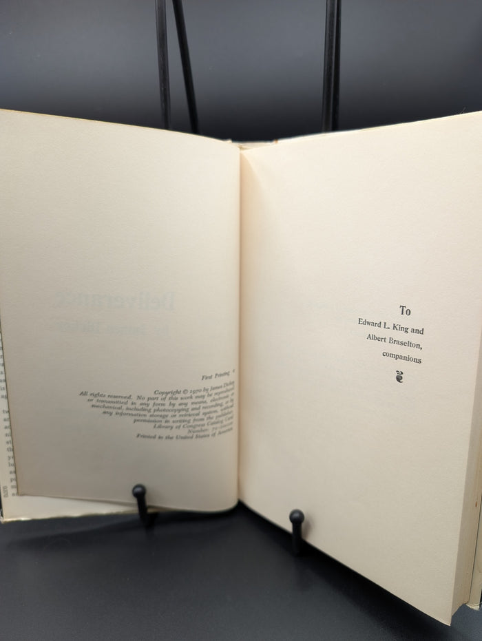 Deliverance, by James Dickey - 1st Edition