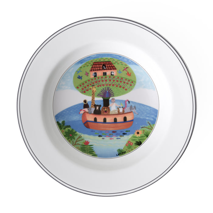 Design Naif Deep Plate 21cm Noahs Ark