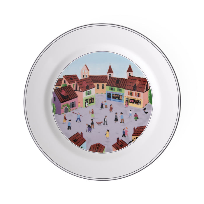 Design Naif Flat Plate 27cm Village