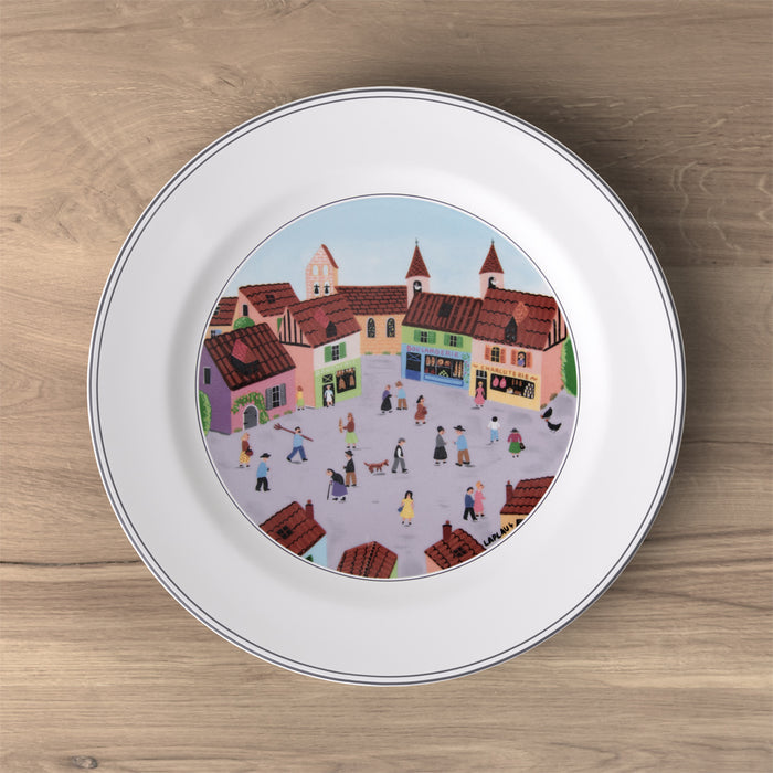 Design Naif Flat Plate 27cm Village