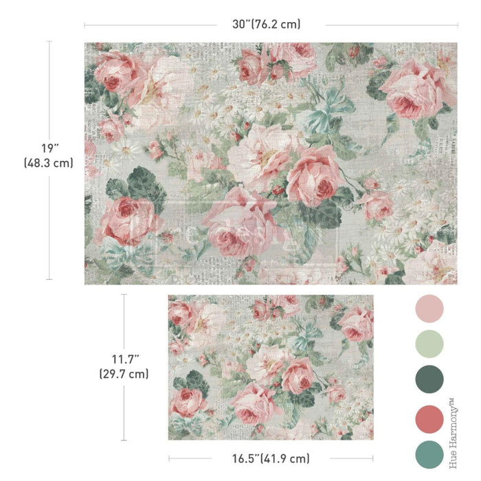 Double Delight Decoupage Fiber Paper Set - Pink Blossom Bliss - Image 1