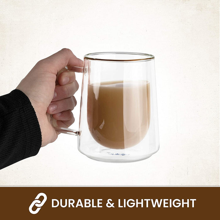 Double Walled Coffee Mugs Set of 2