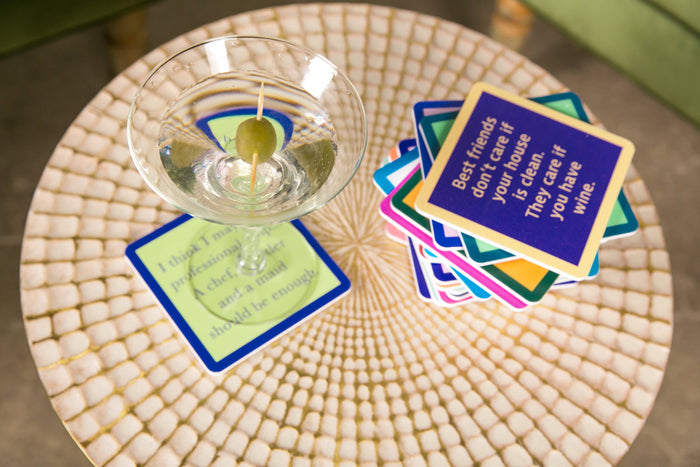 Drinks On Me Coaster: Press Send - Pine & Moss