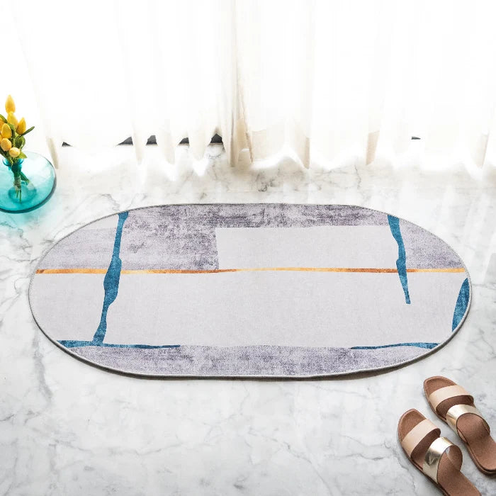 Dripping Paints Designer Oval Rugs Designer Oval Rugs June Trading