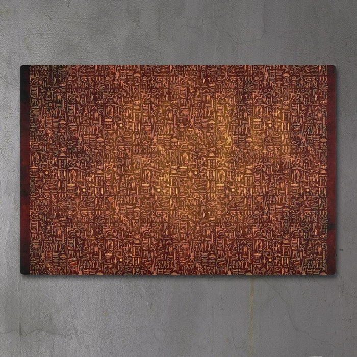 EGYPTIAN GLYPHS - BRIGHT 2 by YantrArt 1-Piece Canvas