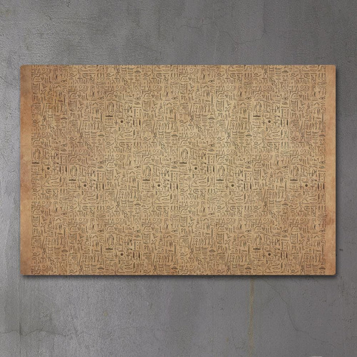 EGYPTIAN GLYPHS - PAPYRUS by YantrArt 1-Piece Canvas