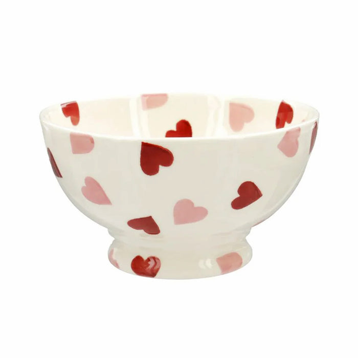 Emma Bridgewater French Bowl ~ Pink Hearts | English Pottery for New Zealand Delivery | Sabato Auckland