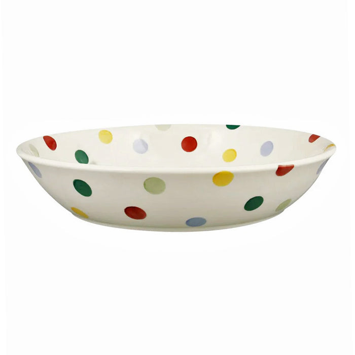 Emma Bridgewater Pasta Bowl ~ Polka Dot side view | Handmade British Pottery in New Zealand | Sabato Auckland