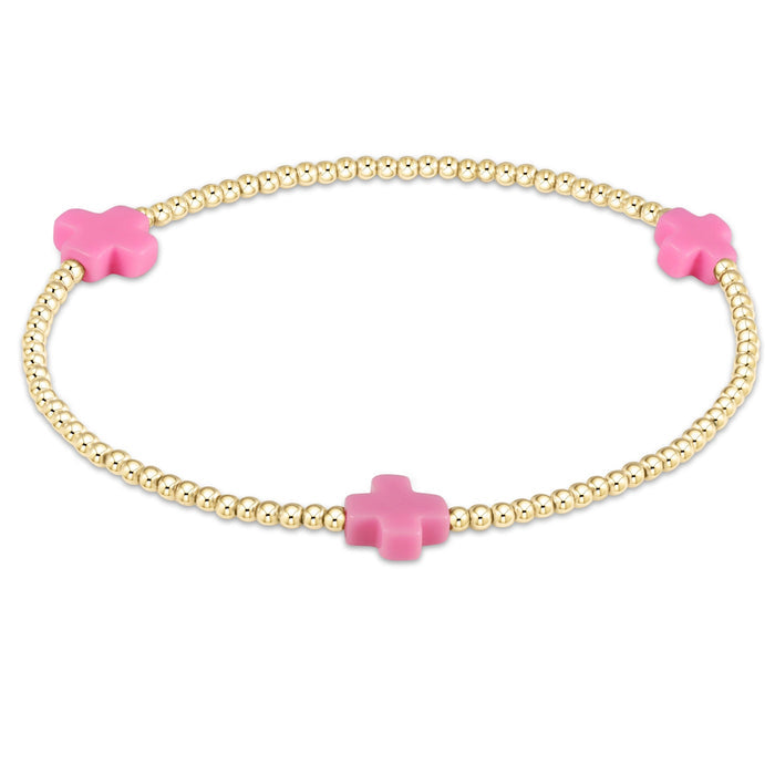 enewton egirl Signature Cross 3mm Gold Bracelet