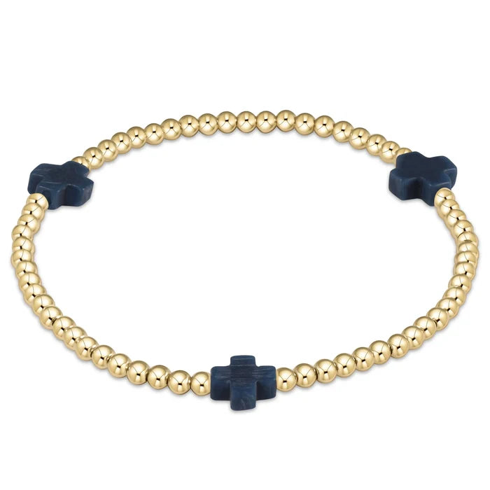 enewton Extends Signature Cross 3mm Gold Bracelet