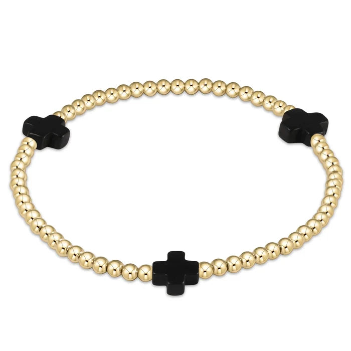 enewton Extends Signature Cross 3mm Gold Bracelet