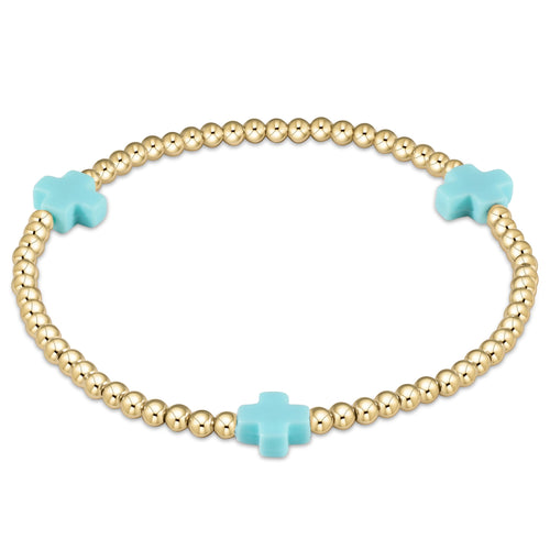 enewton Extends Signature Cross 3mm Gold Bracelet