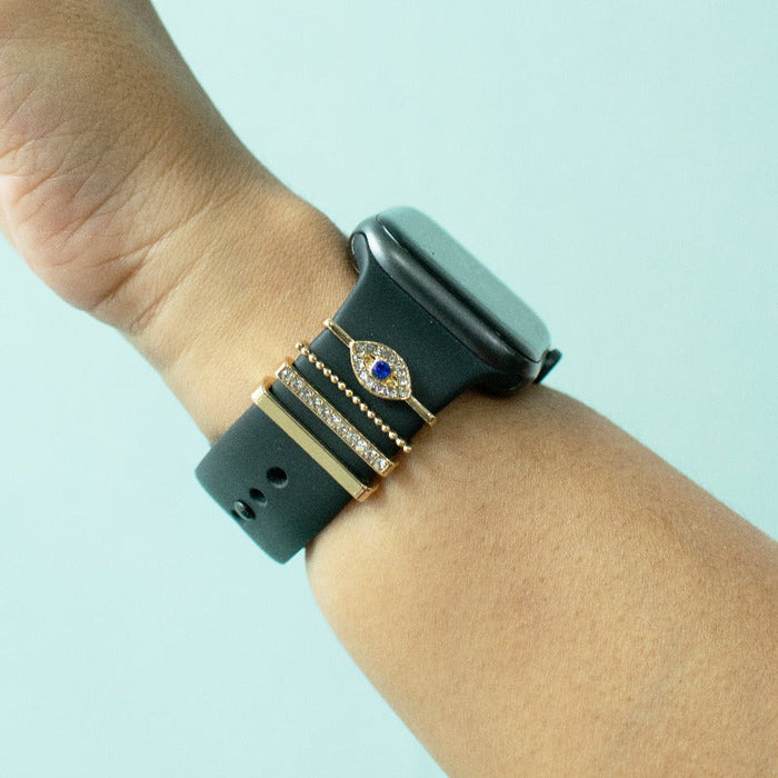 Evil Eye Gold Smartwatch Band Accessories Set Watch Band Accessories June Trading