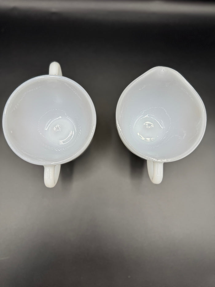 Federal Glass Golden Glory Creamer Set