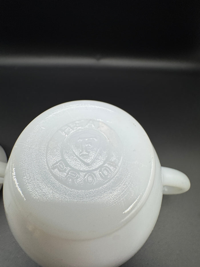 Federal Glass Golden Glory Creamer Set