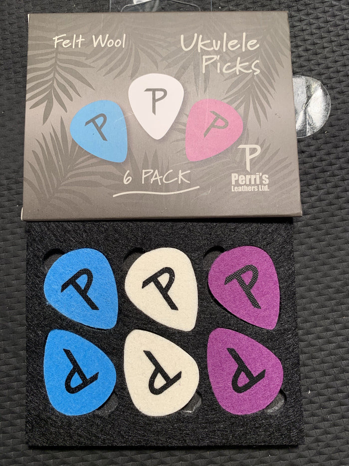 Felt Ukulele Picks - 6 Pack - Wool - Aloha City Ukes