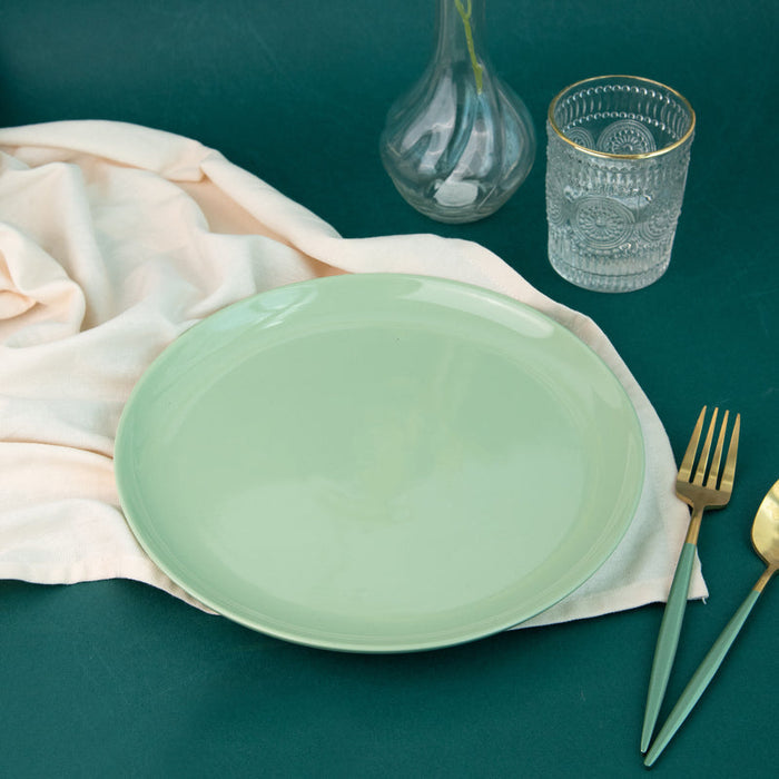 Fern Green Glossy Dinner Plate (10 Inches) Dinner Plates June Trading