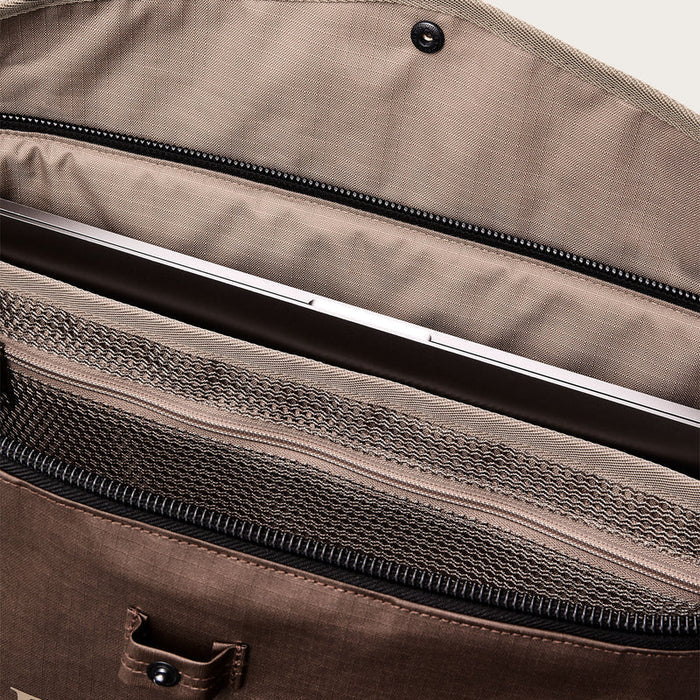 Filson All Weather Tote Bag: Muskrat/ Brown