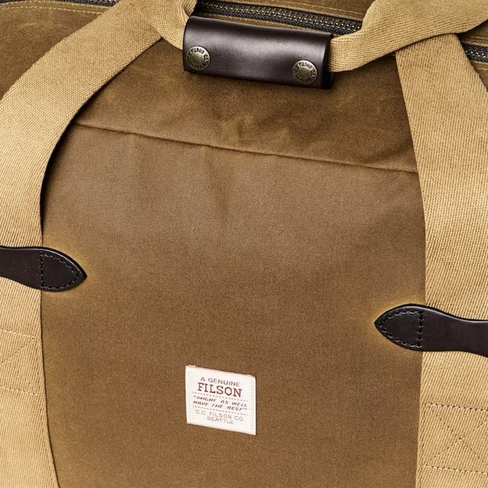 Filson Tin cloth Medium Dark Tan Duffle Bag