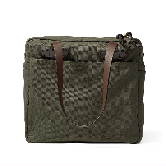 Filson Tote Bag with Zipper - Otter Green