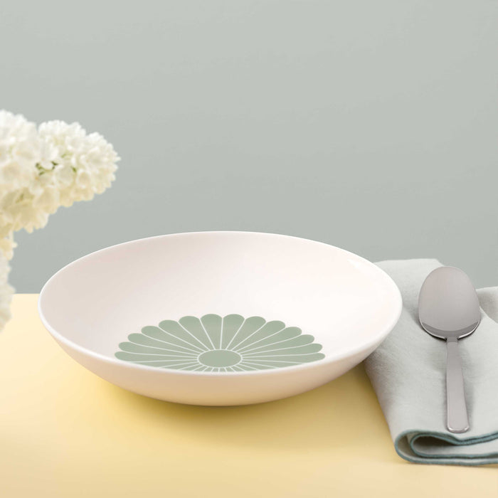 Fleur Vert Pasta Bowl 24cm