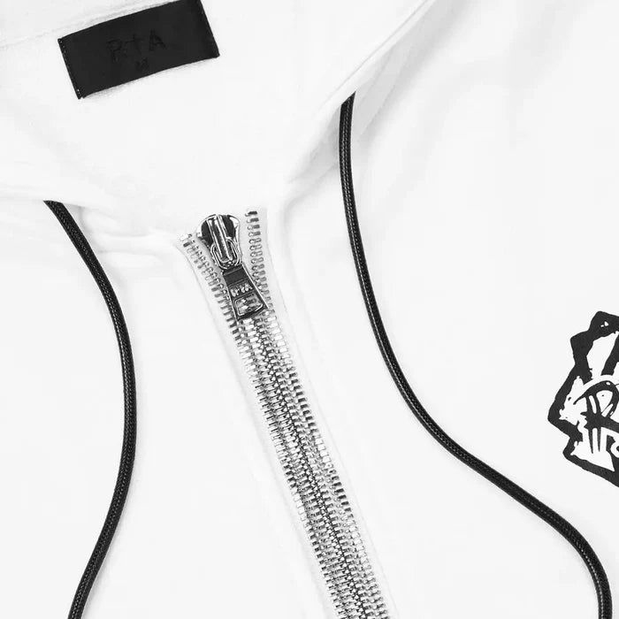 Floyd Zip Up Hoodie 'White Metal Road To Awe'