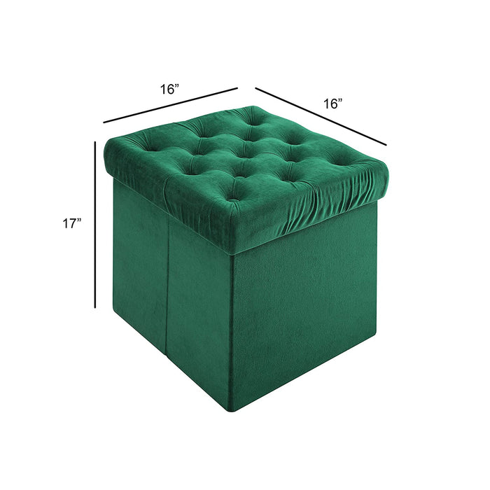 Foldable Storage Ottoman (2 Pack)