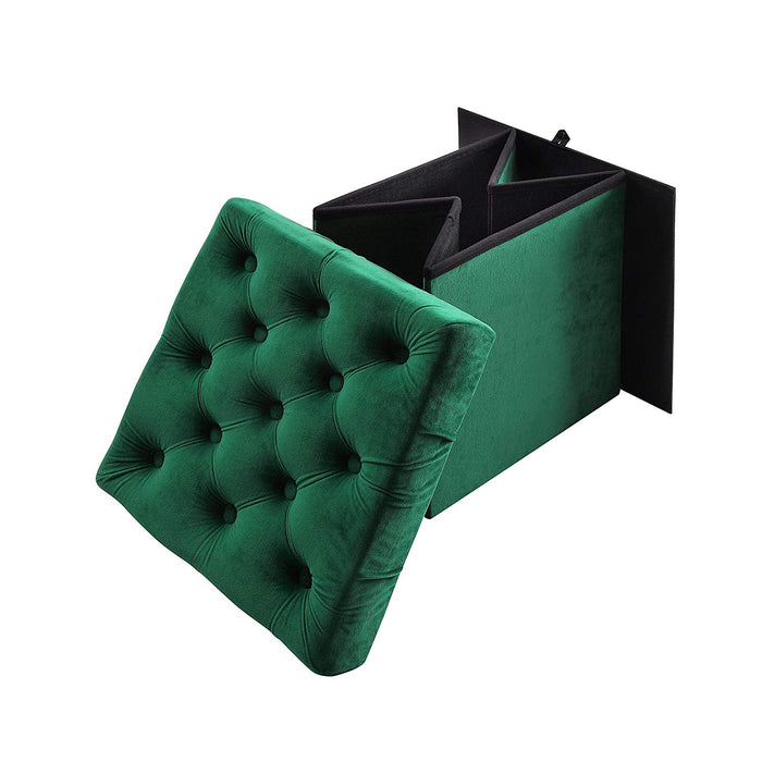 Foldable Storage Ottoman (2 Pack)