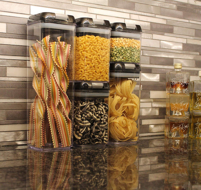 Food Storage Container 5 Piece Set With Durable Air Tight Lids
