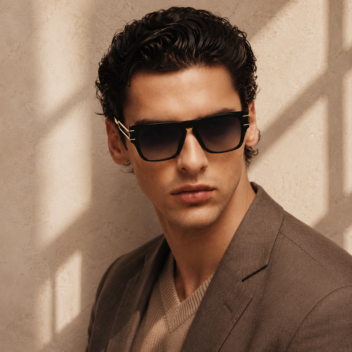 For Legends Square Black Sunglasses