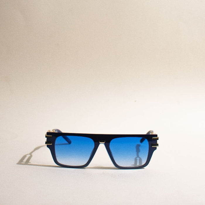 For Legends Square Blue Sunglass Eyewear The June Shop