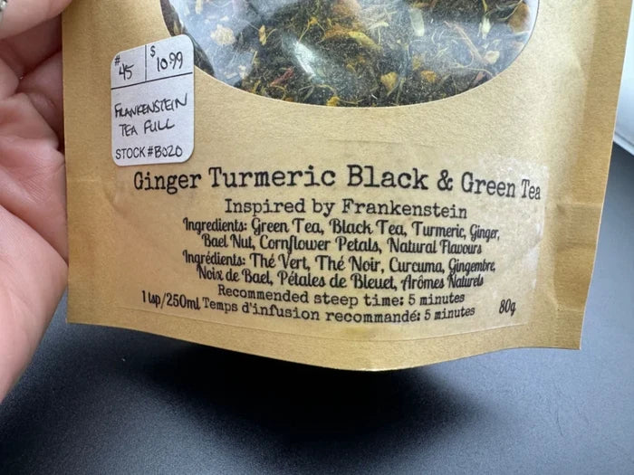 Frankenstein Ginger Tumeric Black  Green Tea