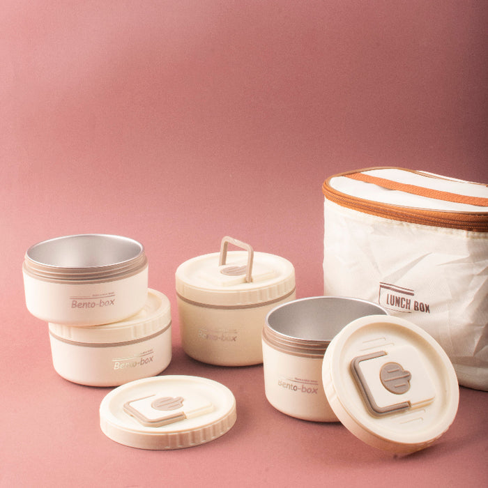 FreshCarry Bento Lunch System with Airtight Bowl & Insulated Container Bag