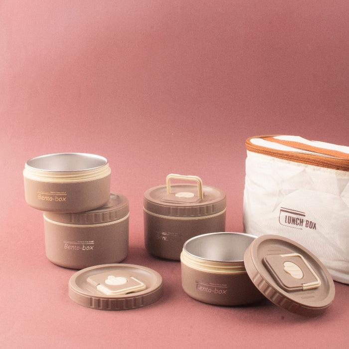 FreshCarry Bento Lunch System with Airtight Bowls & Insulated Bag