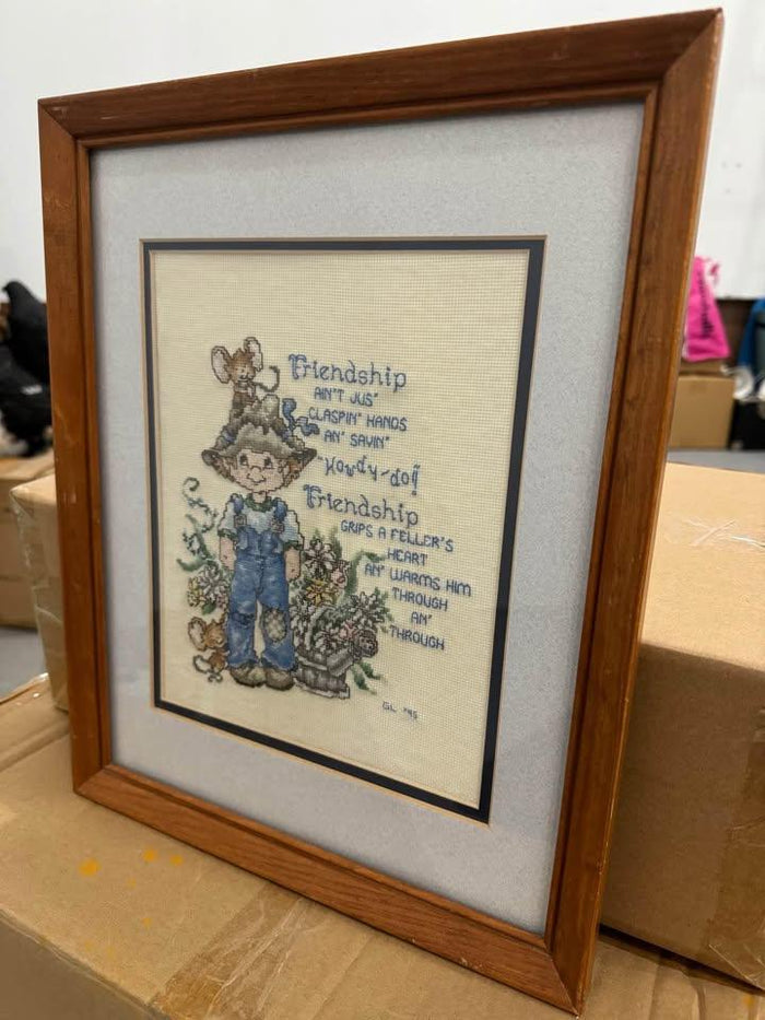 Friendship Quote Cross Stitch
