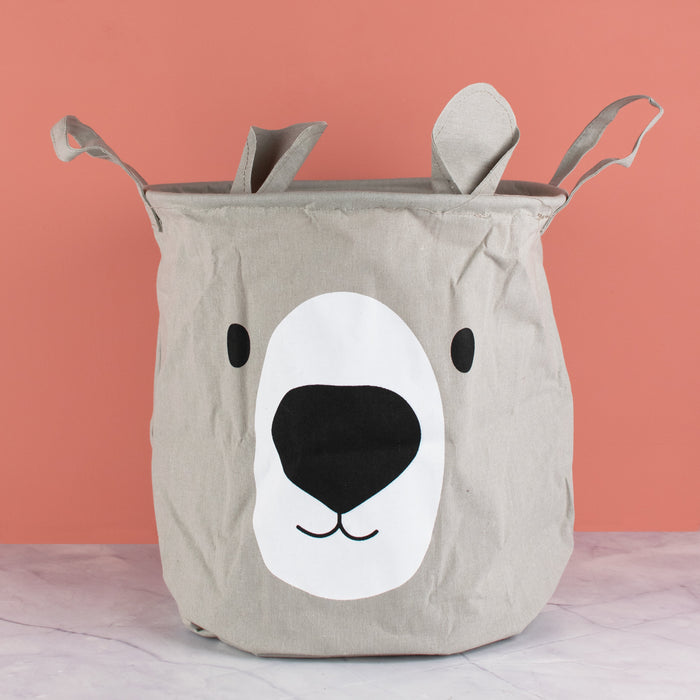Fun Quirky Laundry Basket for Home Laundry Bag June Trading Feather Grey
