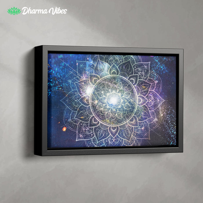 Galaxy burst Mandala by McAshe 1-Piece Canvas