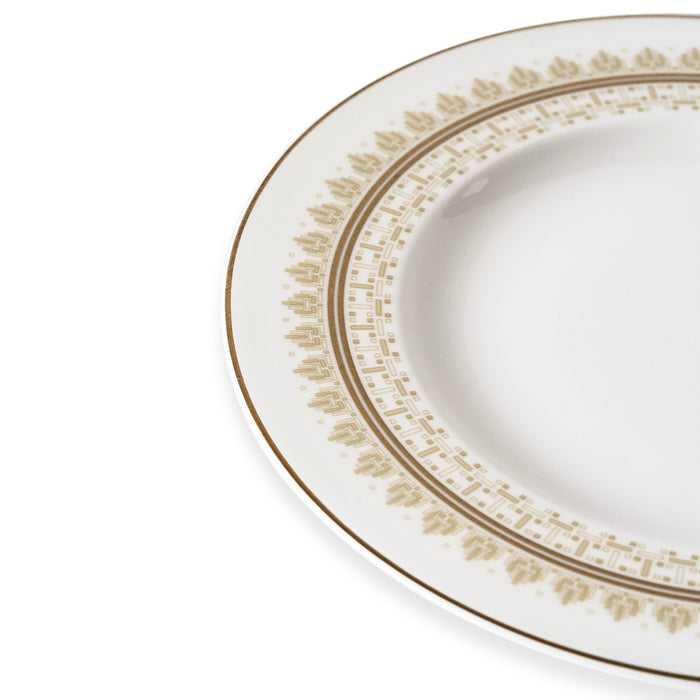 Geo Rose Beige & Gold Bread & Butter Plate 16 cm