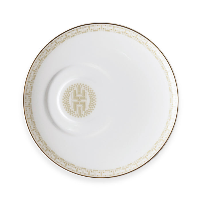 Geo Rose Beige & Gold Coffee/Tea Cup Saucer 18.5 cm