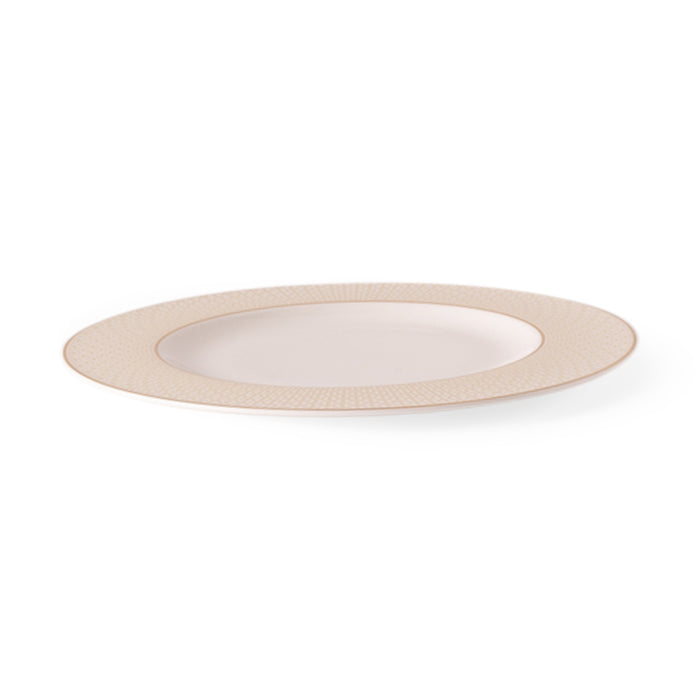 Geo Rose Beige & Gold Dinner Plate 28 cm