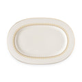 Geo Rose Beige & Gold Oval Platter 34 cm