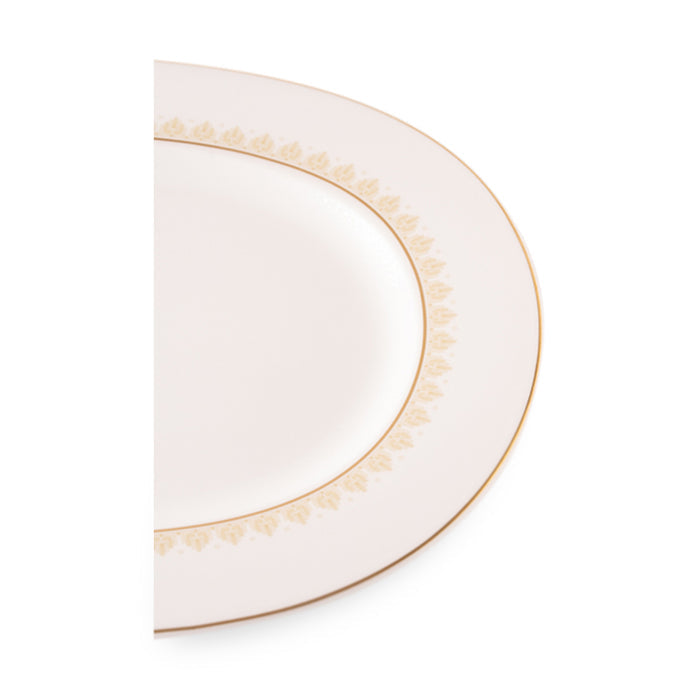 Geo Rose Beige & Gold Oval Platter 34 cm